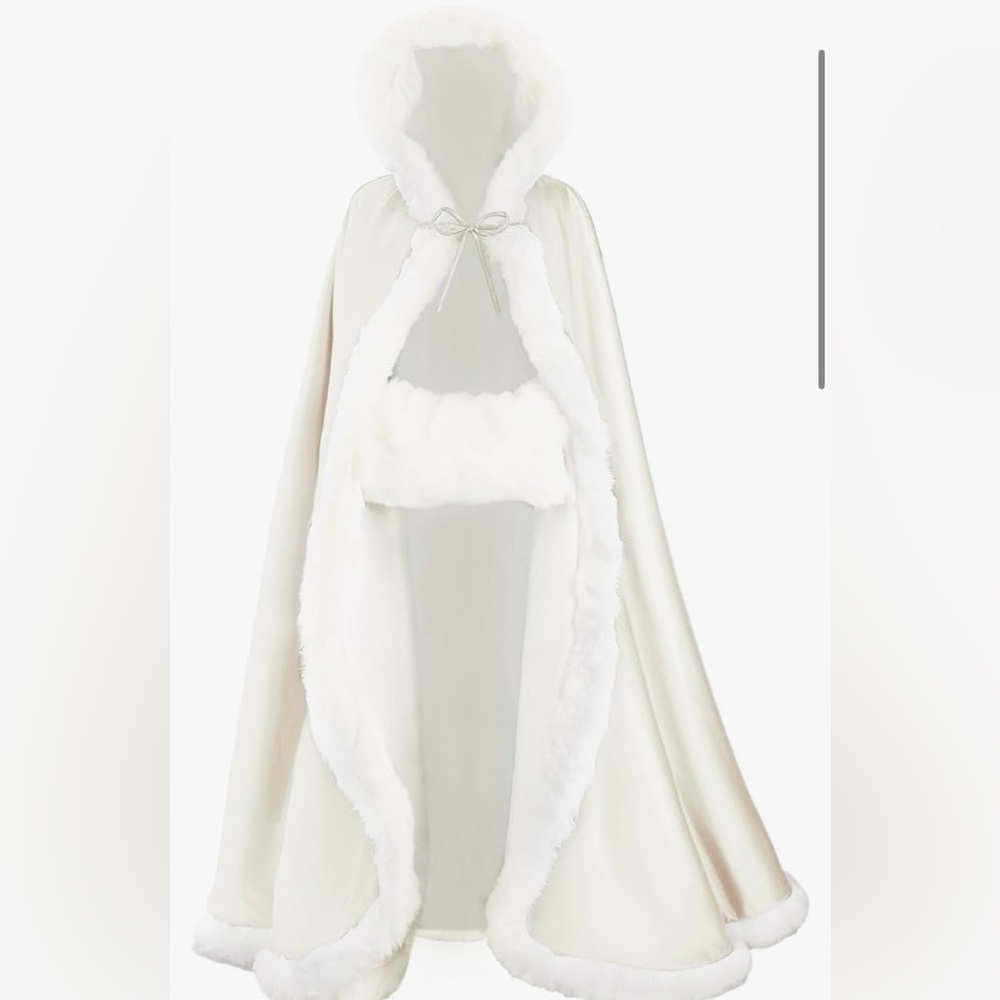 Wedding winter warm cape